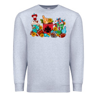 Heather Grey Coffee And American Football Coffee Cups Premium Sweatshirt - FaDigitalArtStudio