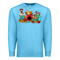 Ocean Blue Coffee And American Football Coffee Cups Premium Sweatshirt - FaDigitalArtStudio