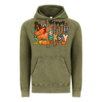 Vintage Olive happy turkey day Vintage Hoodie - MaliasSmallBusiness
