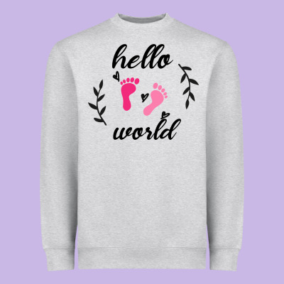 Hello World Heavyweight Sweatshirt Designed By Bettercallsaul