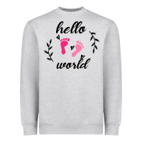 Heather Grey Hello world Heavyweight Sweatshirt - Bettercallsaul