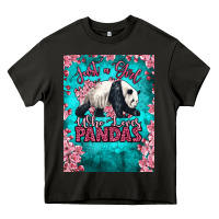 Asphalt just a girl who loves pandas Heavy Core Tee - LillyAllenDesigns