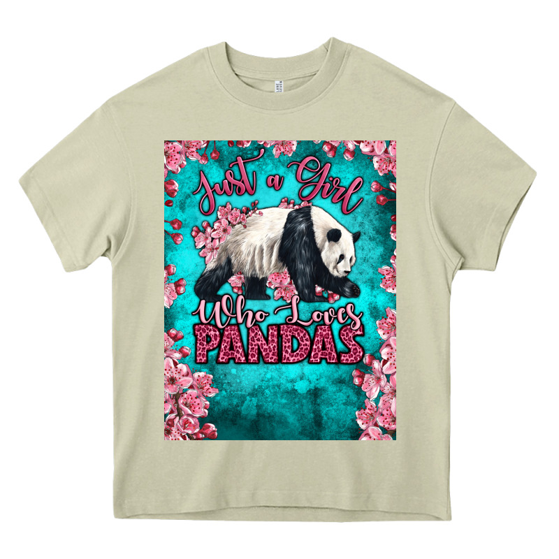 Just A Girl Who Loves Pandas Heavy Core Tee by LillyAllenDesigns | Teevron