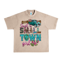 French Oak Just A Small Town Girl With Truck Urban Heavy Tee - BundleAndBundleShop