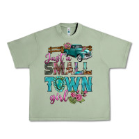 Oil Green Just A Small Town Girl With Truck Urban Heavy Tee - BundleAndBundleShop