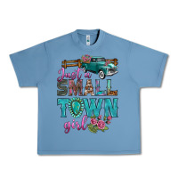 Pebble Blue Just A Small Town Girl With Truck Urban Heavy Tee - BundleAndBundleShop