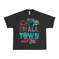 Pigment Black Just A Small Town Girl With Truck Urban Heavy Tee - BundleAndBundleShop