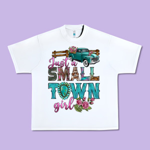 Just A Small Town Girl With Truck Urban Heavy Tee Designed By Bundleandbundleshop