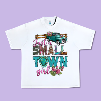 Just A Small Town Girl With Truck Urban Heavy Tee Designed By Bundleandbundleshop
