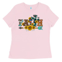Western Faith Arrow Sunflowers Ladies Tee | Teevron