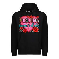 Black praying moms club olivia Premium Hoodie - OliviaCreatesArt