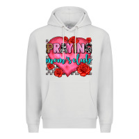 Dove Grey praying moms club olivia Premium Hoodie - OliviaCreatesArt