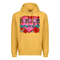 Mustard praying moms club olivia Premium Hoodie - OliviaCreatesArt