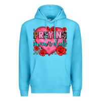 Ocean Blue praying moms club olivia Premium Hoodie - OliviaCreatesArt