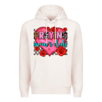 Pale Pink praying moms club olivia Premium Hoodie - OliviaCreatesArt