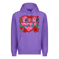 Purple praying moms club olivia Premium Hoodie - OliviaCreatesArt