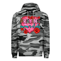 Slate Camo praying moms club olivia Premium Hoodie - OliviaCreatesArt