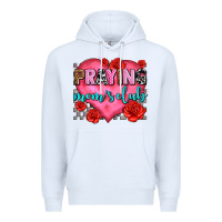 White praying moms club olivia Premium Hoodie - OliviaCreatesArt