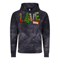 Cloud Black Love Christmas tree cake Vintage Hoodie - NancyCooperArtShop