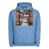 Pigment Pebble Blue happy easter Urban Hoodie - CowhideDigitalArt