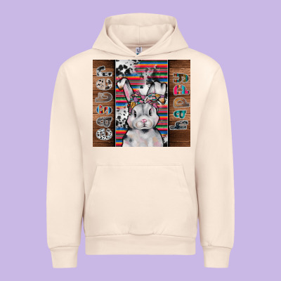 Happy Easter Urban Hoodie Designed By Cowhidedigitalart