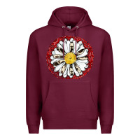 Burgundy daisy Premium Hoodie - JahusDesignShop