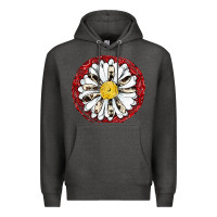 Charcoal Heather daisy Premium Hoodie - JahusDesignShop