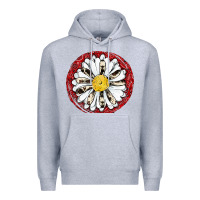 Heather Grey daisy Premium Hoodie - JahusDesignShop