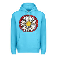 Ocean Blue daisy Premium Hoodie - JahusDesignShop