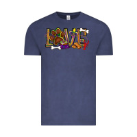 Vintage Denim Mardi Gras love dog paw Vintage Tee - BundleAndBundleShop