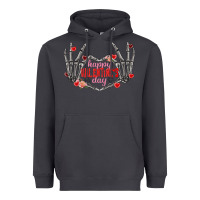 Smoke Happy Valentine's Day skeleton hands Heavyweight Hoodie - FaDigitalArtStudio