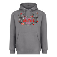 Storm Happy Valentine's Day skeleton hands Heavyweight Hoodie - FaDigitalArtStudio