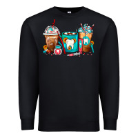Black Dentist Coffee Cups Premium Sweatshirt - FaDigitalArtStudio