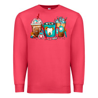 Cardinal Dentist Coffee Cups Premium Sweatshirt - FaDigitalArtStudio