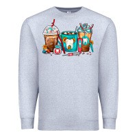 Heather Grey Dentist Coffee Cups Premium Sweatshirt - FaDigitalArtStudio
