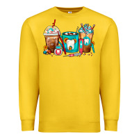 Lemon Dentist Coffee Cups Premium Sweatshirt - FaDigitalArtStudio