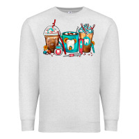 Oatmeal Heather Dentist Coffee Cups Premium Sweatshirt - FaDigitalArtStudio
