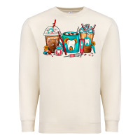 Sandshell Dentist Coffee Cups Premium Sweatshirt - FaDigitalArtStudio