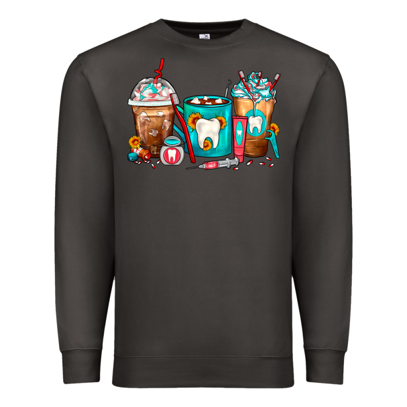 Dentist Coffee Cups Premium Sweatshirt by FaDigitalArtStudio | Teevron