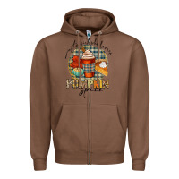 Chestnut just a girl who loves pumpkin spice Zipper Hoodie - CowGirlArtShop