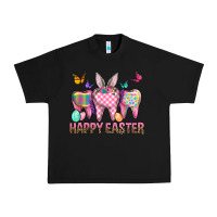 Black Happy Easter Dental And Egg Urban Heavy Tee - BundleAndBundleShop