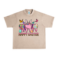 French Oak Happy Easter Dental And Egg Urban Heavy Tee - BundleAndBundleShop