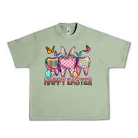 Oil Green Happy Easter Dental And Egg Urban Heavy Tee - BundleAndBundleShop