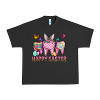 Pigment Black Happy Easter Dental And Egg Urban Heavy Tee - BundleAndBundleShop