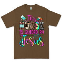 Cacao this nurse is guided by jesus Premium Tee - JahusDesignShop