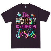 Plum this nurse is guided by jesus Premium Tee - JahusDesignShop