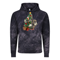 Cloud Black Festive af Christmas middle finger Vintage Hoodie - NancyCooperArtShop