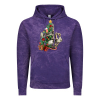 Cloud Purple Festive af Christmas middle finger Vintage Hoodie - NancyCooperArtShop