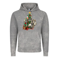 Cloud Rock Festive af Christmas middle finger Vintage Hoodie - NancyCooperArtShop