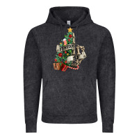 Vintage Black Festive af Christmas middle finger Vintage Hoodie - NancyCooperArtShop